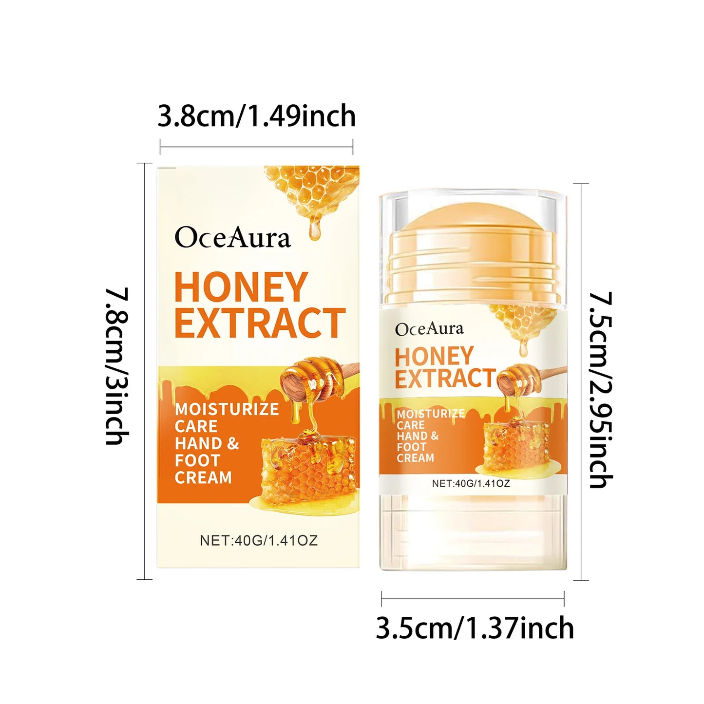 Honey Moisturizing Stick for Hand Foot Skin Care Deep Hydrating Anti Drying Chapping Soften Calluses Heel Cracked Repair Cream