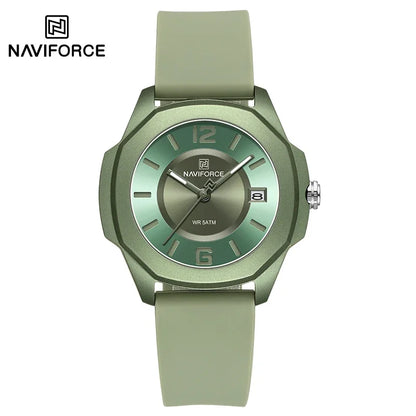 NAVIFORCE NF7107 Quartz Calendar Waterproof and Shockproof Watches for Women Clocks