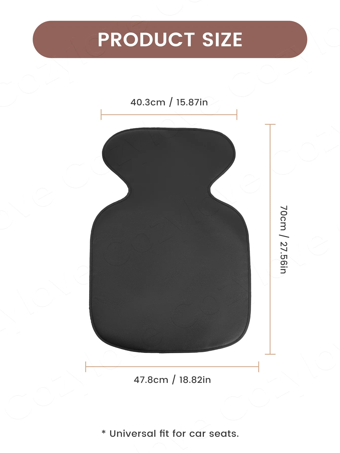 1/2 PCS PU Leather Car Seat Protector Waterproof