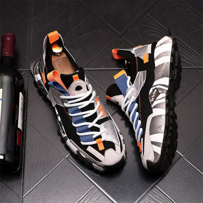 New Men‘S Mixed Color ’Patchwork