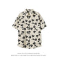 LEGIBLE Summer Shirts Men Loose Thin Cotton Short Sleeve Shirts Male Fashion Stand Solid Color 4XL 5XL
