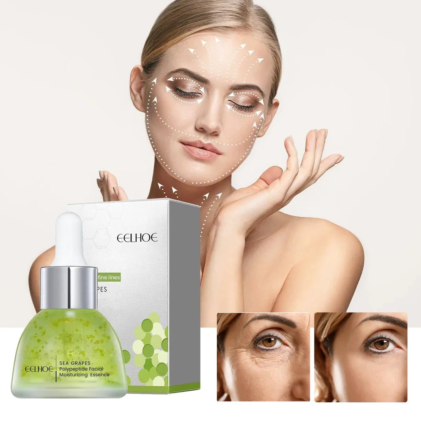 Hyaluronic Acid Anti-Aging Serum Lifting Brightening Dispelling Face Deep Moisturizing Dark Spots Nourishing Improve Elasticity