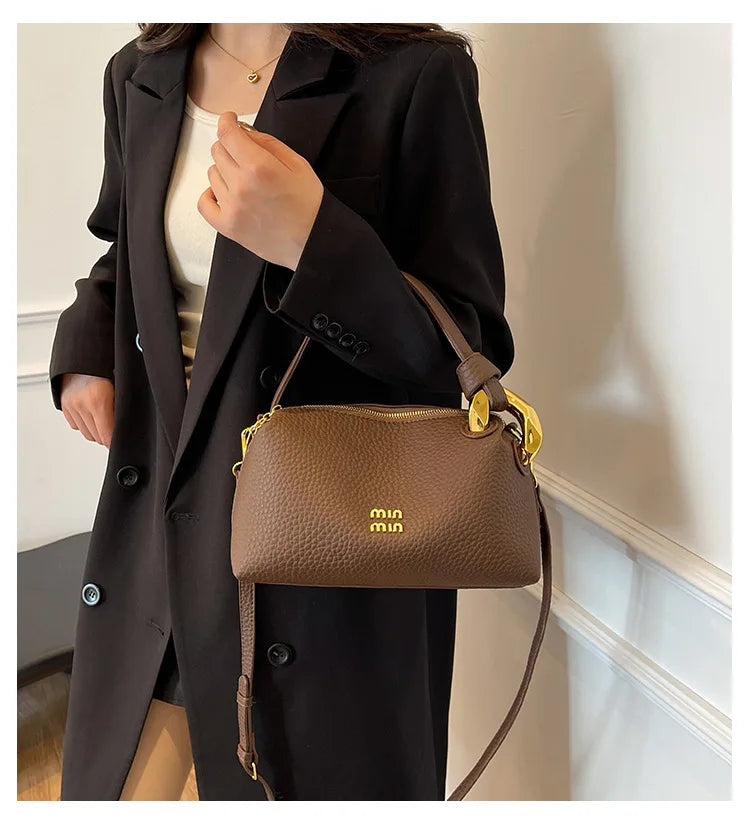Women handbag with high-end feel, lunch box bag, work commuting texture, lunch box bag, shoulder bag, crossbody bag, hand-held