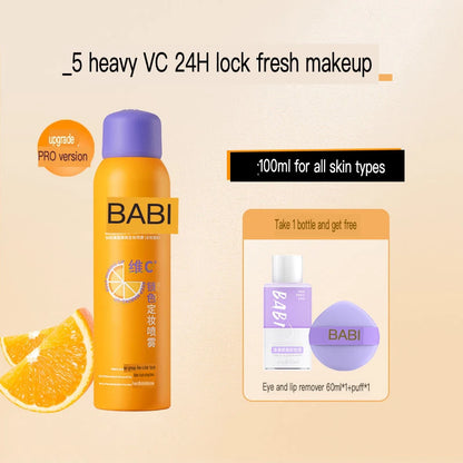 BABI Setting Spray For Oil Control, Vitamin C Long-lasting Setting Spray For Water Resistance And No Makeup Fading