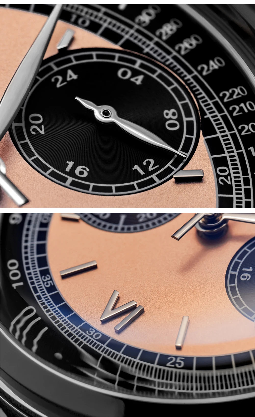 ADDIESDIVE 38mm Chronograph Quartz Watch 60min Business 100m Diving Men's Leather Watches Bubble Dome Mirror Retro Wristwatches