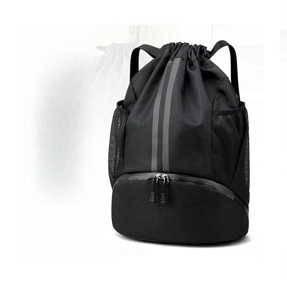 Sport Drawstring Backpack – Dry & Wet Separation Gym Bag