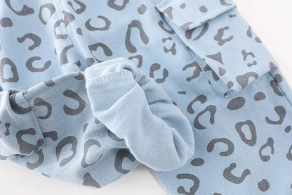 Baby Boys Girls Clothes stamp Cotton T-Shirt Pants 2Pcs/sets