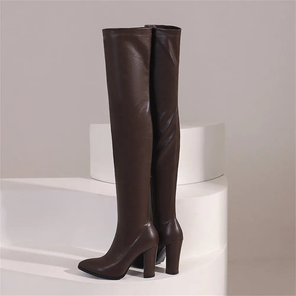 Plus Size 48 Brand NEW Pointed Toe Brown