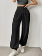 Women's High Waist Lantern Pants – Cuffed Loose Fit Dance & Gym Leggings
