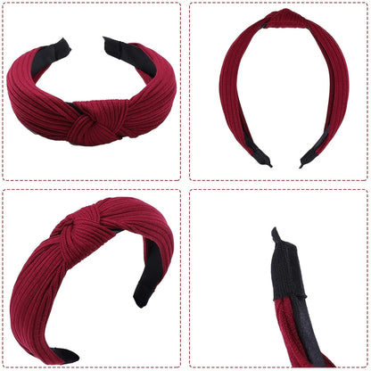 8-piece women's multicolor striped top knot headband Wash Makeup Go Out Hair for women hair accessories Birthday gift date