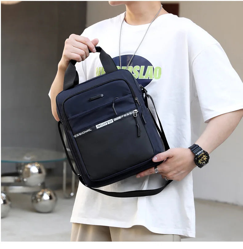 Men's High Capacity Hand Bags New Trendy Cool Men's Shoulder Bags Nylon Messenger Bags Travel Handbag Crossbody Bag Sling Bag
