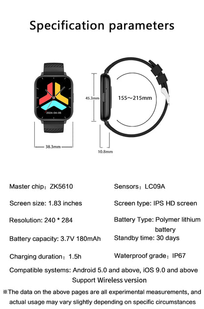 LIGE New Bluetooth Call Smart Watches Women Wrist Watch Sports Fitness Watches IP67 Waterproof Smartwatch For iPhone Android iOS