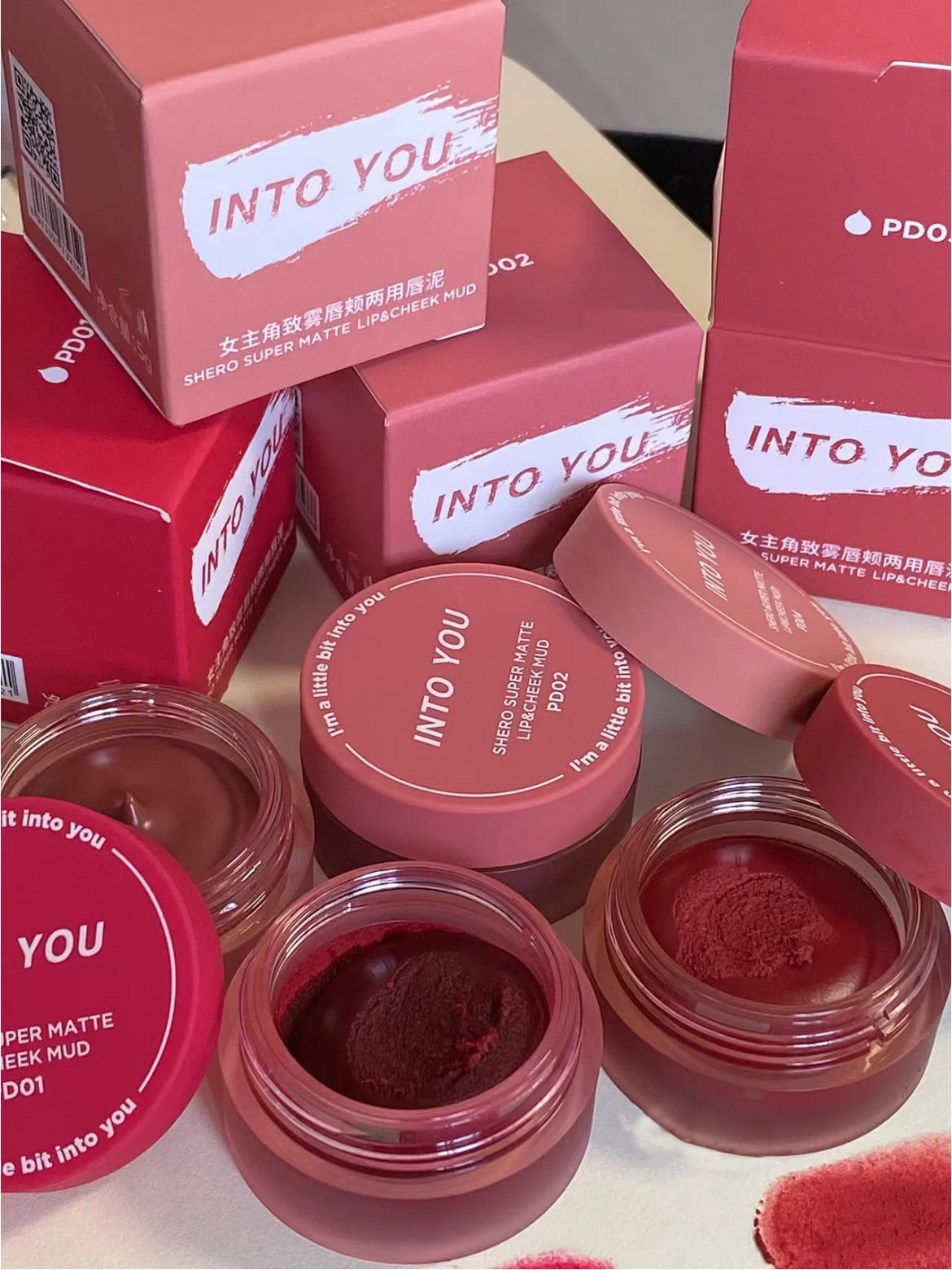 Into You Canned Lip Mud Matte Velvet Whitening Long lasting Lipstick Frost Lip Glaze Natural Bare Color