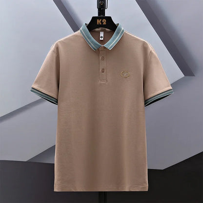 Men Polo Shirts Plus Size Loose Tops 50-140kg 6XL 7XL 8XL Spring Summer T-shirt 100% Cotton Big Size Men's Clothing 대사이즈 남성복