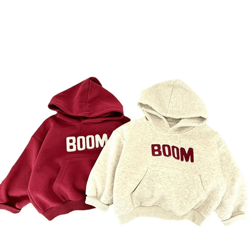New Kids Hoodie with Letter Print Boys Girls