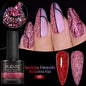 30ML Glitter Poly Nail Gel Hema Free Pink Glitter Acrylic Gel Finger Extension Nail Gel Semi-Permanent Nail Varnish For Manicure