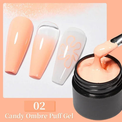 30ML Glitter Poly Nail Gel Hema Free Pink Glitter Acrylic Gel Finger Extension Nail Gel Semi-Permanent Nail Varnish For Manicure