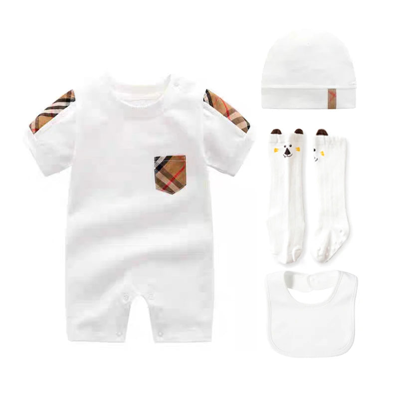 Girl  Clothes Plaid Pattern ,Baby Jumpsuit
