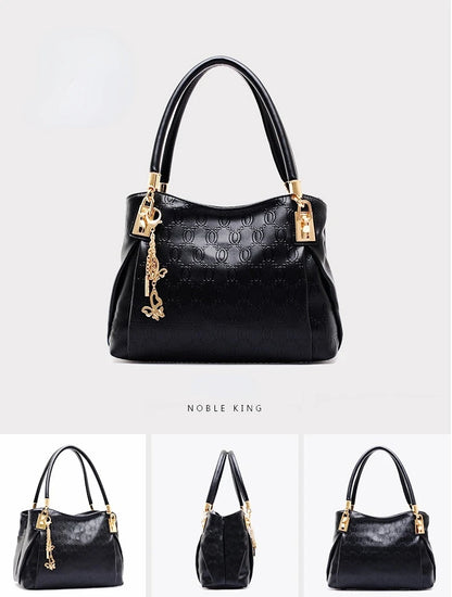 Women's Handbag 3-piece Set Women's Shoulder Bag Fashion Purse Vintage Leather Bag Large Capacity Handbag Inclined Shoulder Bag