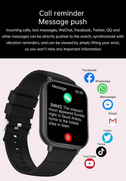LIGE New Bluetooth Call Smart Watches Women Wrist Watch Sports Fitness Watches IP67 Waterproof Smartwatch For iPhone Android iOS