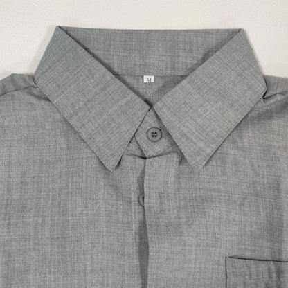Summer Male Shirts Short Sleeve Social Shirt For Men Casual Blouses Soild Cotton Linen Formal Shirt Top Men Clothing Streetwear
