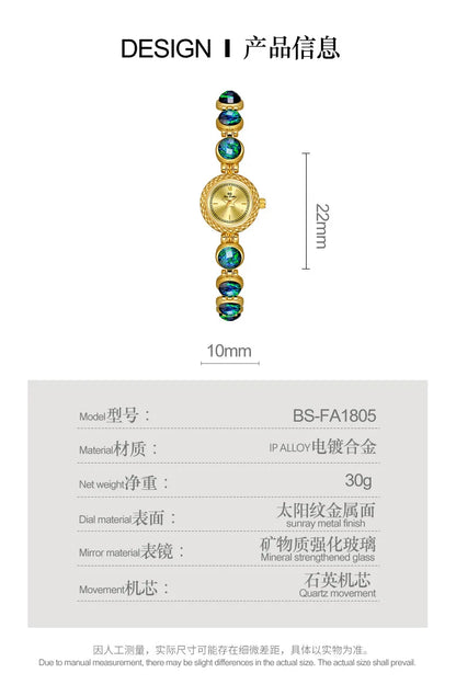Gold Women Bracelet Watches Luxury Brand Dress Quartz Small Dial Ladies Wrist Watches Rhinestone Rose Gold Watches For Women