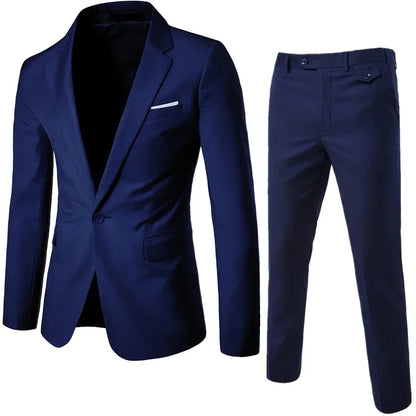 Suits For Men 3 Pieces Set Elegant Wedding  Fashion Classic Full Jackets Vest Pants Blazers Outfit 2026 Formal Costume