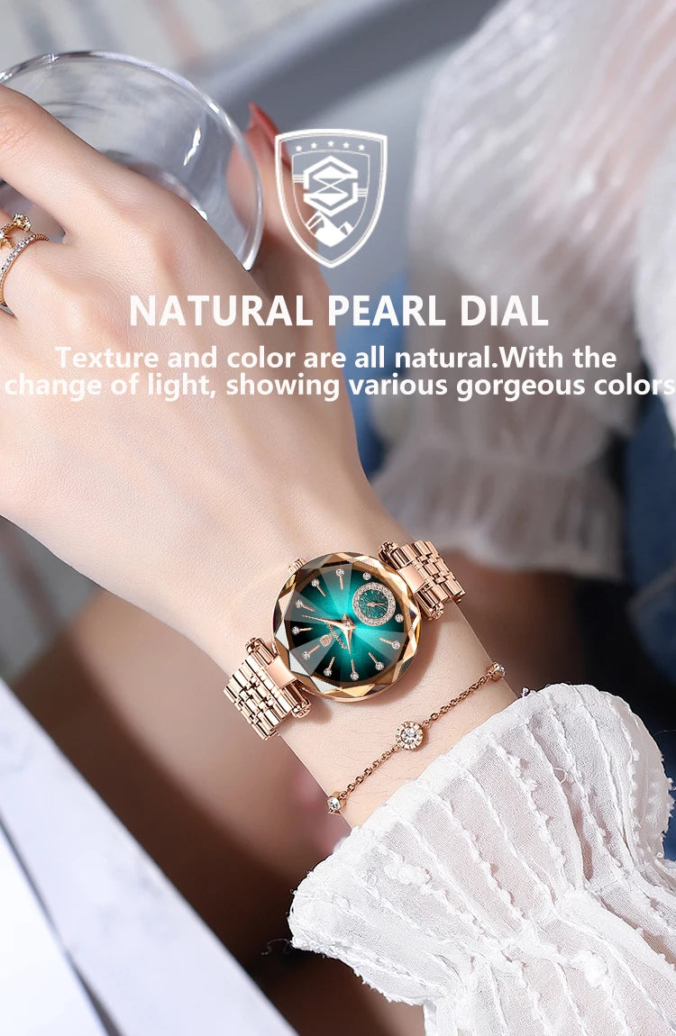 POEDAGAR Elegant Luxury Women's Quartz Watches Waterproof Stainless Steel Watch for Woman Casual Fashion Ladies Wristwatch reloj