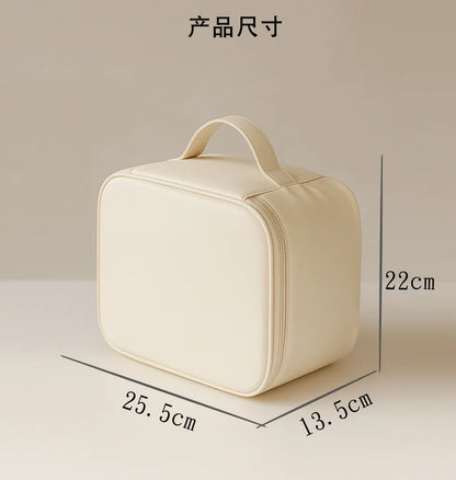 Makeup Bag With LED Mirror Large Capacity Travel Portable With Toilet Storage Bag and Mirror Women's Makeup Bag Organizer