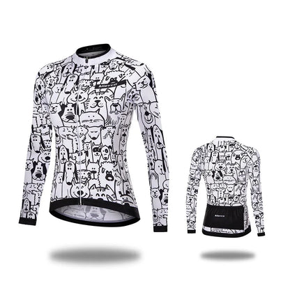 Women Cycling Jersey Long Sleeve Breathable Lightweight Spring Autumn Road Bike Top