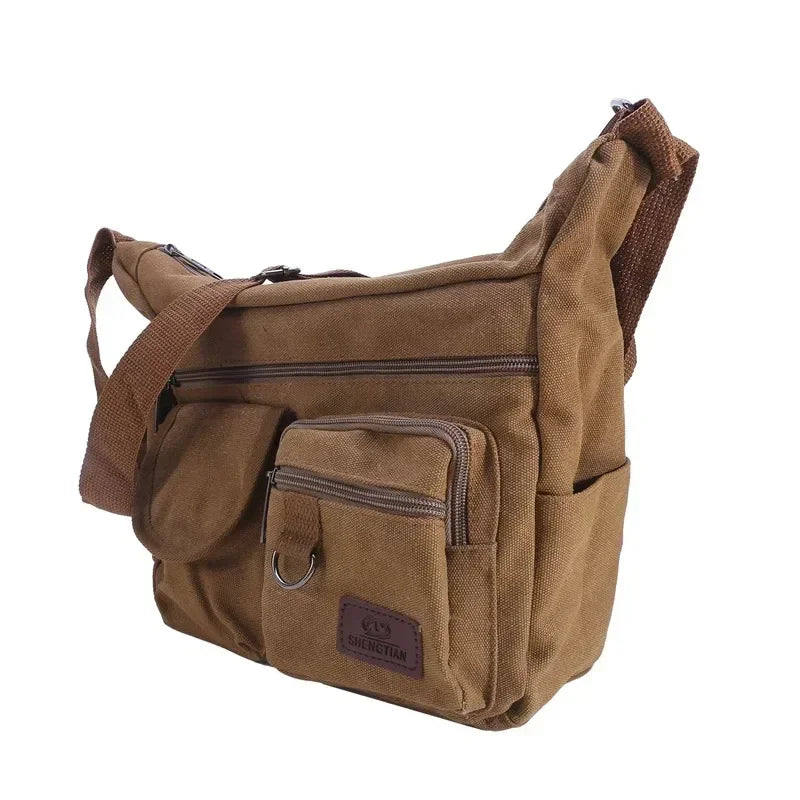 Casual Tote Travel Male Crossbody Bag Men's Canvas Shoulder Bags Luxury Messenger Bags Fashion High Quality Handbag Chest Bag
