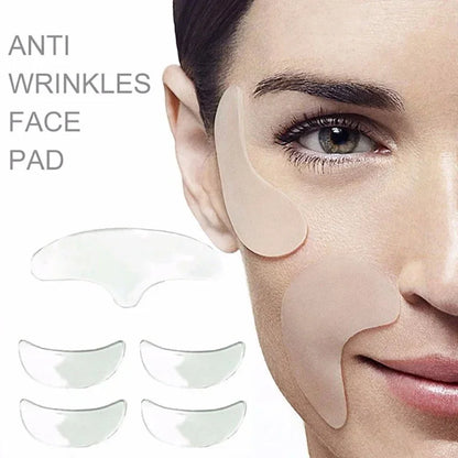 Reusable Silicone Anti Wrinkle Neck Pad Silicon Transparent Anti Microgroove Removal Neck Skin Care Silica Gel Patch Facial Care
