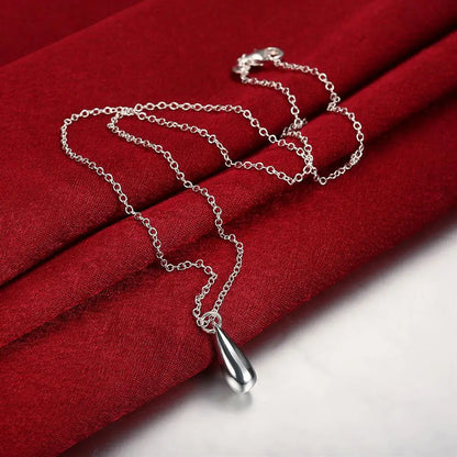 925 Sterling Silver classic Water drop Bracelet necklace earrings rings Jewelry sets for women Fashion Party wedding gifts