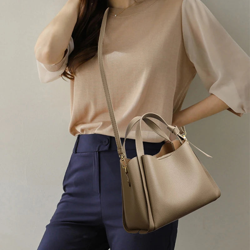 Women's Handbags Retro Fashion Simple New Texture