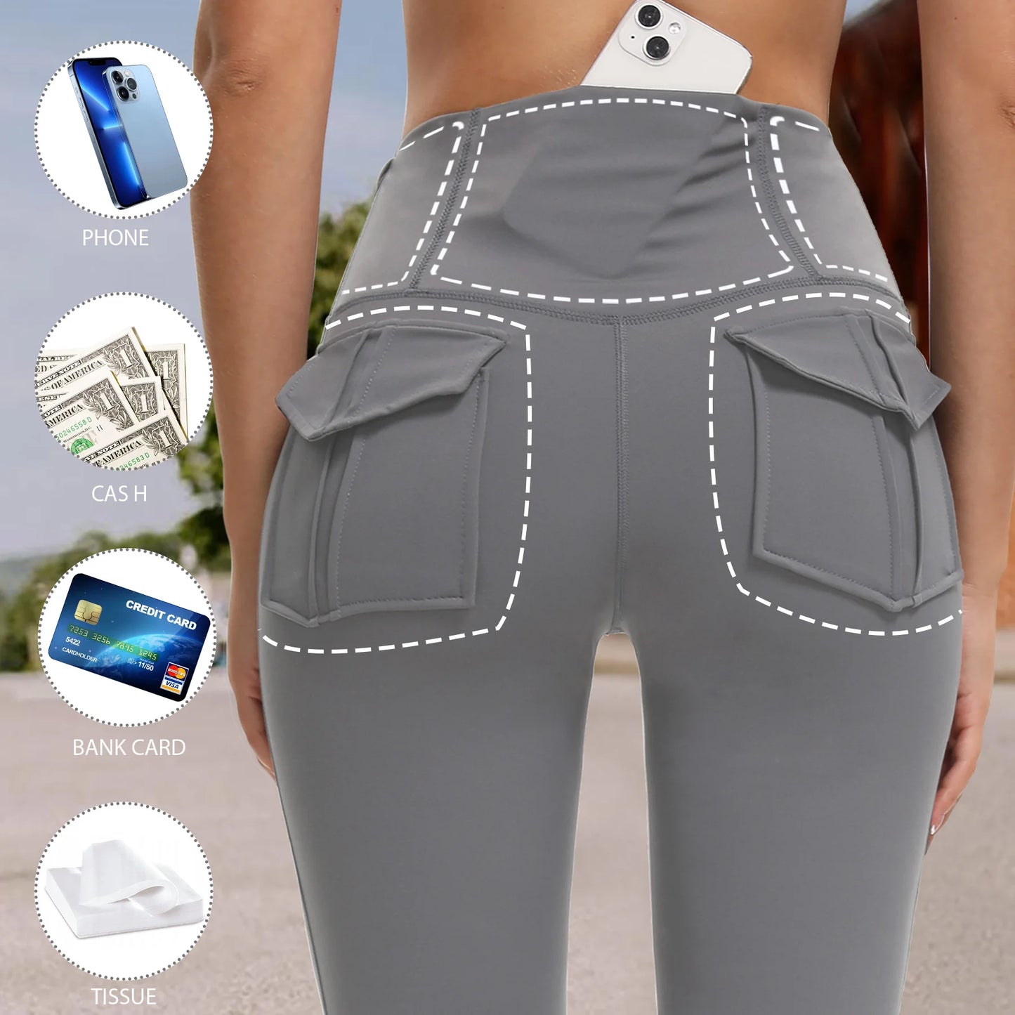 Women's High Waist Flare Yoga Pants – Tummy Control Bootcut Leggings