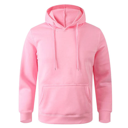 Unisex Casual Hoodie – Solid Color Pullover Sweatshirt