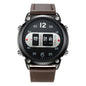 Men Unique Designer Watches Fashion Leather Band Tire Simple Army Sports Vintahe Quartz Watch Black Montres de Marque de Luxe