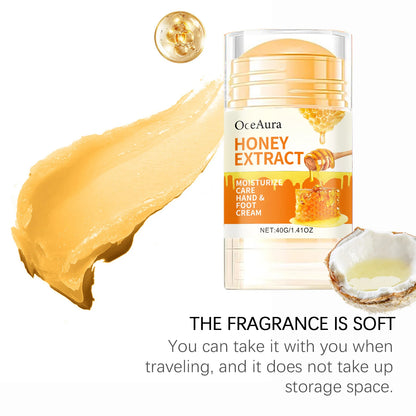 Honey Moisturizing Stick for Hand Foot Skin Care Deep Hydrating Anti Drying Chapping Soften Calluses Heel Cracked Repair Cream
