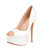Crossdresser Sexy StilettosWomen Platform Peep Toe High Heel Sandals