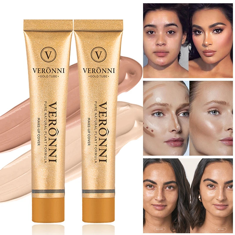 14 color Matte Finish Concealer Stick,Long-Lasting Foundation Makeup