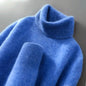 100% wool high neck sweater with pullover for men