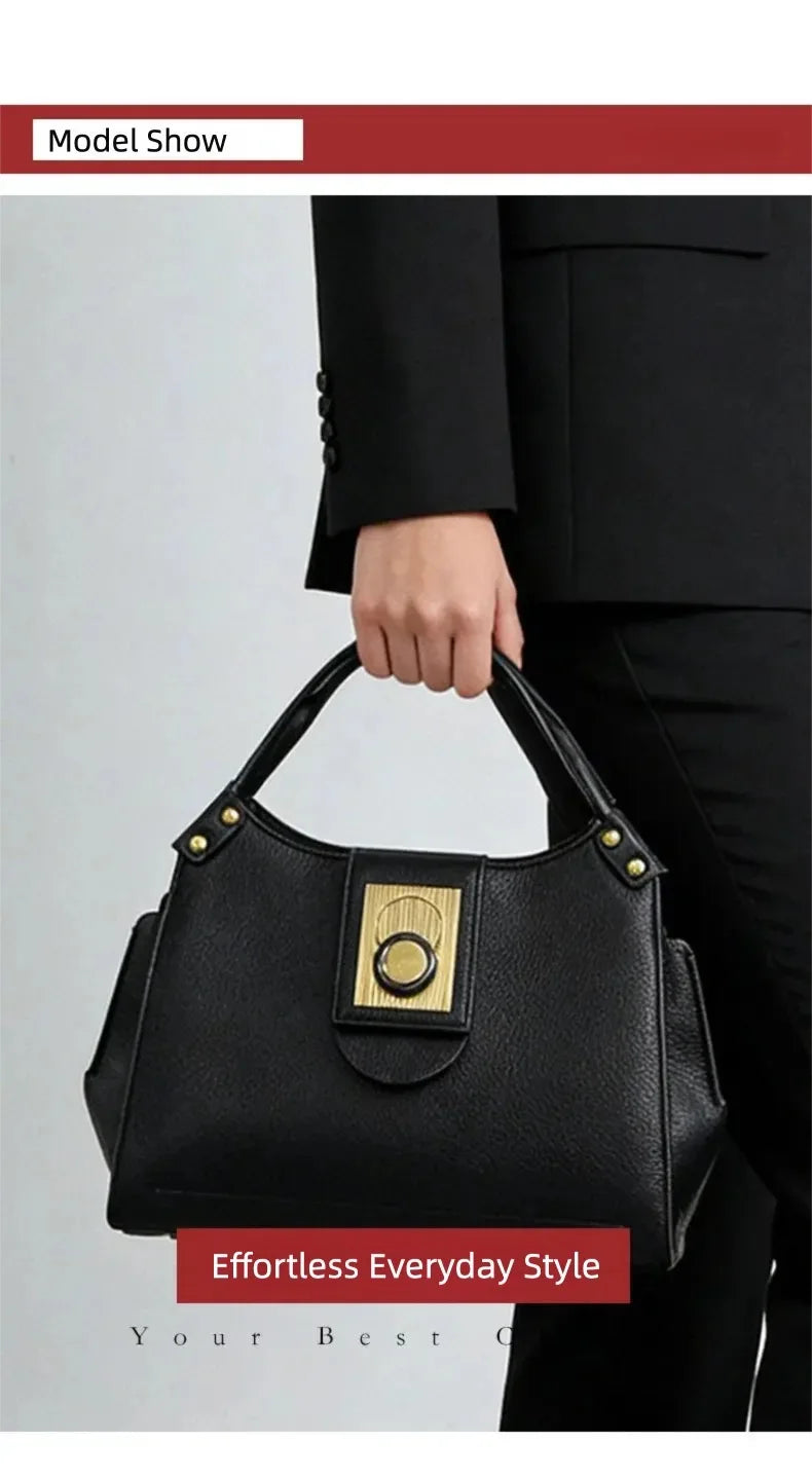 New Women's Handbags, Fashionable Tote Bags, High-End Shoulder Bags, Large-Capacity Commuter Bags, Simple and Versatile Casual Bags, Water-Resistant Crossbody Bags