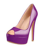 Crossdresser sexy stilettoswomen plataforma peep toe sandálias de salto alto nu couro patente sexy elegante sandálias de salto stiletto