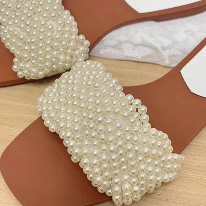 Luxury White String Bead Women