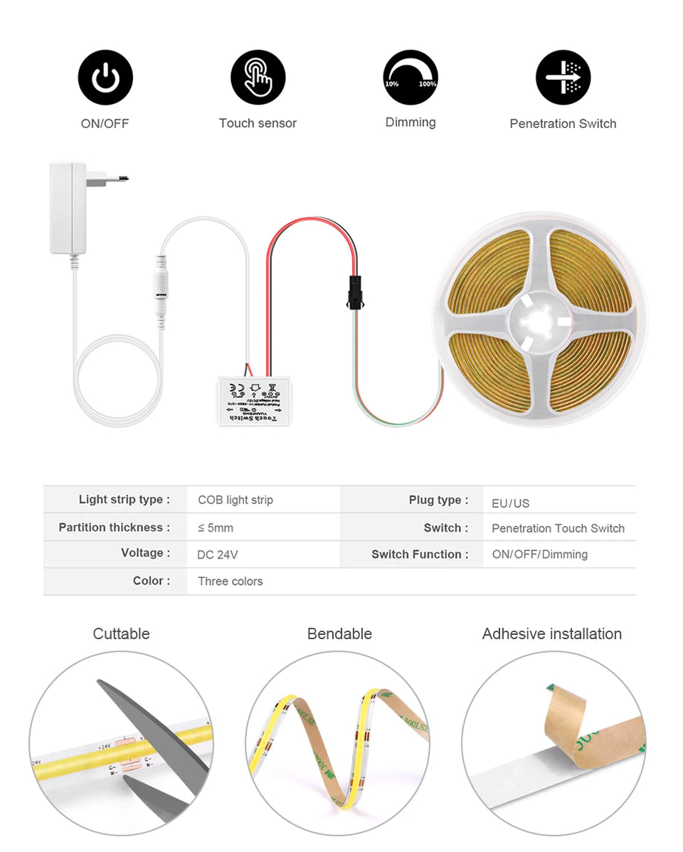 Dresssing Table Makeup Mirror LED Light Strip