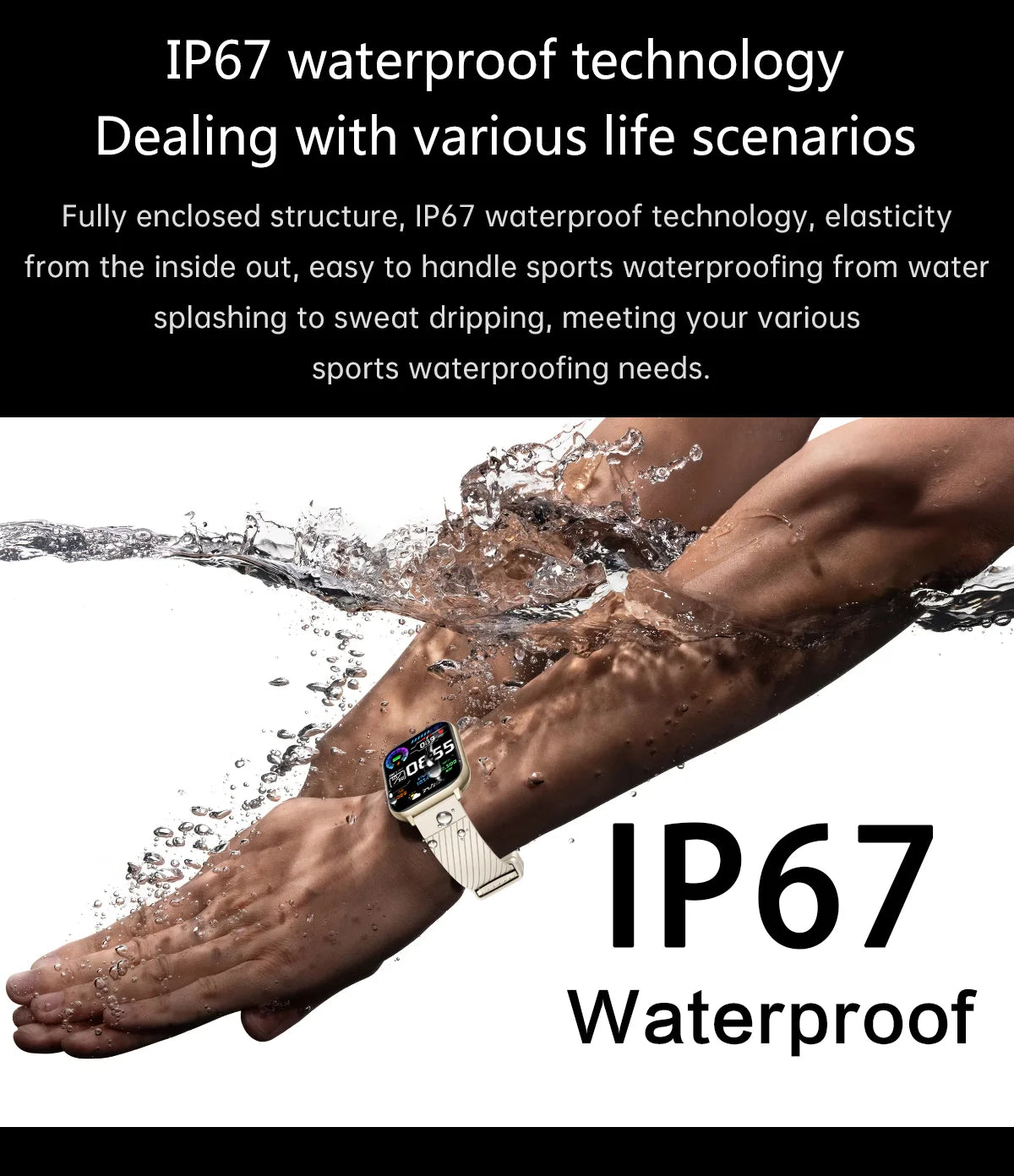 LIGE New Bluetooth Call Smart Watches Women Wrist Watch Sports Fitness Watches IP67 Waterproof Smartwatch For iPhone Android iOS