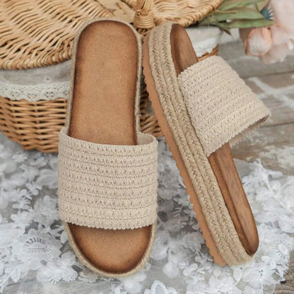 2025 Summer Women's Outdoor Platform Casual Round Toe Sandals