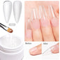 30ML Glitter Poly Nail Gel Hema Free Pink Glitter Acrylic Gel Finger Extension Nail Gel Semi-Permanent Nail Varnish For Manicure