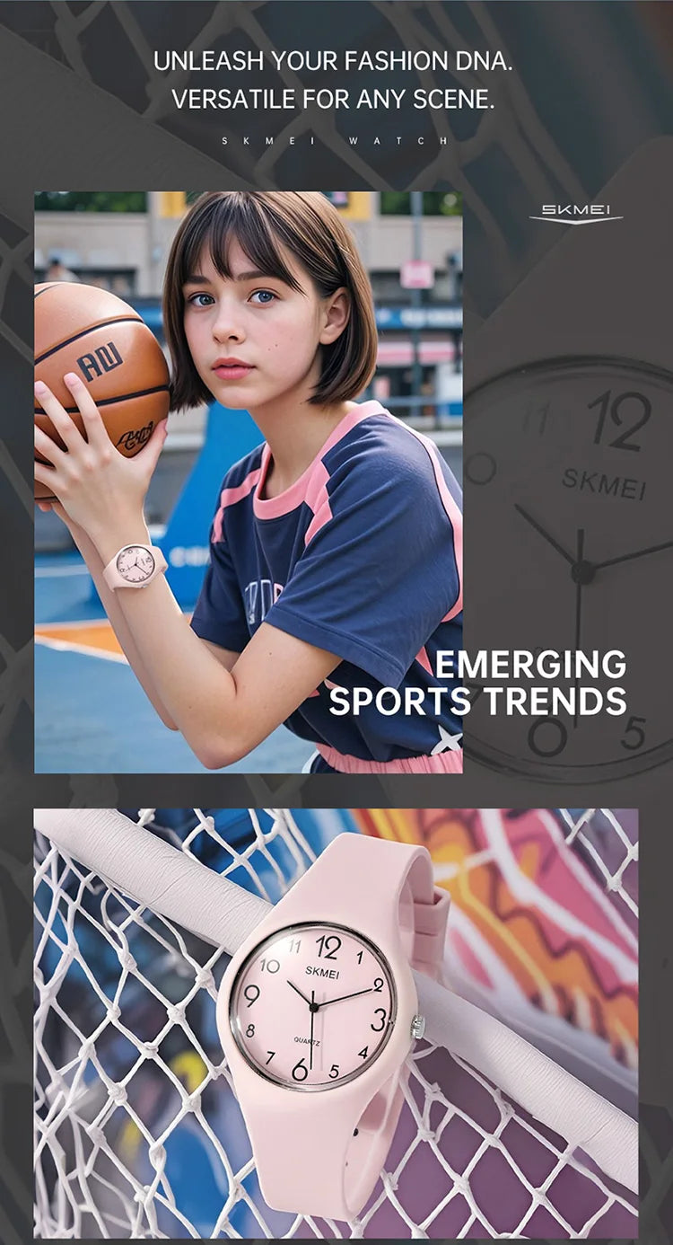 SKMEI 7091 Kids Quartz Wristwatch For Students Youth Cool Casual Creative Sport Children's Wtatch Relogio Fashion Watches