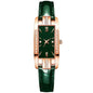Reloj Mujer 2023 Fashion Diamond Square Watches Women Leather Quartz Watch Elegant Retro Womens Wrist Watch Relogio Feminino